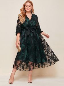 Vestidos de tamanho grande Toleen Designer de luxo Mulheres Tamanho Midi Verde Verde Longo Longo Long Chique elegante Evening Party Turkish Clothing 230130