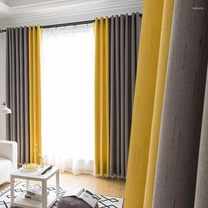 Vorhang Luxus Blackout Vorhänge für Wohnzimmer Esszimmer Fenster Home Türdekoration Leinen Nordic Küchendusche Blind