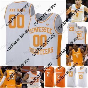 College Basketball Wears Tennessee Volunteers Basketball Jersey 23 Bowden 35 Yves Pons 1 Lamonte Turner 10 John Fulkerson 2 Grant Williams