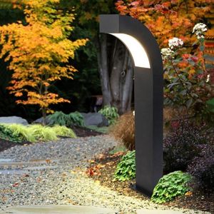 Aluminum Waterproof IP65 LED Lawn Light Outdoor Garden Bollard Landscape Pathway Pillar Courtyard Villa Lamps