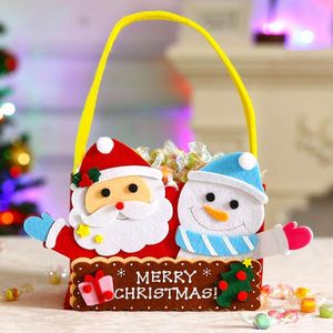 Christmas Decorations Party For Boys Candy Bag Santa Non Woven Hospitality Gift Cookie Suitable