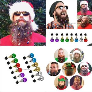 Christmas Decorations Beard Hanging Ornaments Santa Claus Decor Bell Clip Tree Hair Pae10933 Drop Delivery Home Garden Festive Party Ot6Za