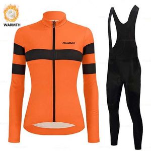 s 2022 Raudax Sports Jersey Women's Winter Cycling Clothing Outdoor Riding MTB Ropa Ciclismo Bib Pants Set Bike Suit Z230130
