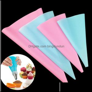 Cake Tools Sile Eva Pastry Bag Diy Icing Pi Cream Reusable Kitchen Bake Tool Decorating 3 Sizes Wholesale Dbc Drop Delivery Home Gar Dhufk