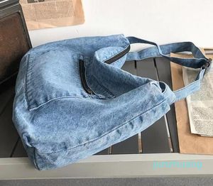 2021 Новая джинсовая сумка холста японская и корейская студентка плечо 556 Simple Messenger Bag245G