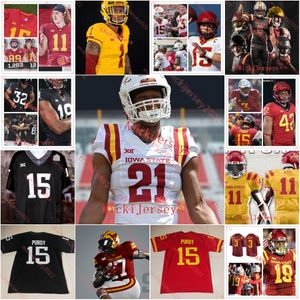 Rocco Becht Iowa State Cyclones Football Jersey Breece Hall Brock Purdy Hunter Dekkers Blake Clark Ashton Cook Nate Glantz Custical Iowa State Coureys