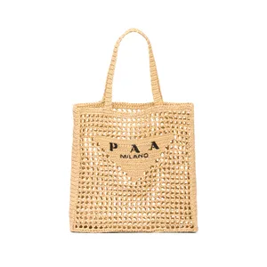 wholesale Designer tote Raffias beach bags Women's mens summer Straw triangle bag Luxurys handbag cross Body fashion bag classic travel Shoulder Shopper clutch bag