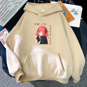 Moletons femininos Sweatshirts anime The Porquelssencial Quintuplets Nino Nakano Print