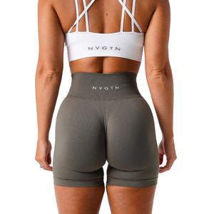 Roupas de ioga Roupas de ioga NVGTN Calções lisos sem costura Calças femininas macias para treino Calça fitness cintura alta Roupa de ginástica 230130