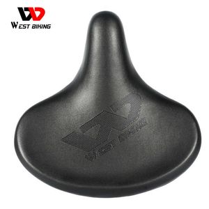 s WEST BIKING Super Comfortable Bicycle Ergonomic Widen Cushion Pad MTB Road Bike Saddle Breathable Shockproof Cycling Seat 0131