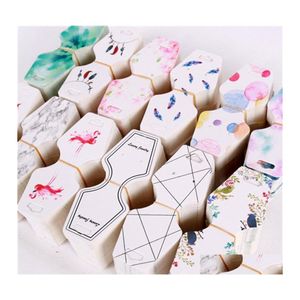 Tags Price Card 100Pc / Lot Jewelry Display 4.5X10.8Cm Hanging Holder Hang Tag 12 Colors Printing Packing Diy Can Custom Drop Deliv Otj6A