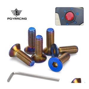 Other Auto Parts 6Pc/Lots Burnt Titanium Steering Wheel Bolts Fit A Lot Of Wheels Works Bell Boss Kit Ls06Crt Drop Delivery Mobiles Dhxig