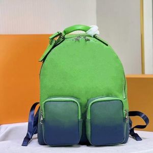 Mens Multipocket Backpack Travel Duffel Bags Genuine Leather Embossed Practical laptop Luggage Men Trekking Bags Rucksack Bookbag Bagpack