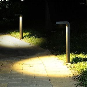 40/60CM Outdoor Garden Pole Bollard Light 10W 15W 20W Villa Standing Post Aluminium Landscape Pathway Lawn Lamp