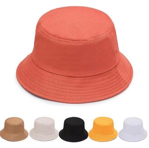 Fisherman's hat solid color children adult summer beach sun hat Unisex blank ordinary bucket hat df012