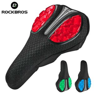 s ROCKBROS Silicone Bicycle Cover Ultra Soft Seat Cushion Breathable Comfort Anti-slip MTB Saddle Road Bike Accessorie 0131