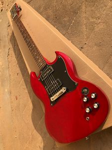 custom classic electric guitar, rose wood fingerboard, cherry red body