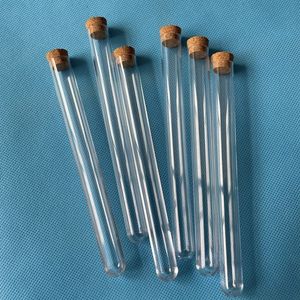 Glass Plastic Sheets 100Pcs 15x150mm School Lab Supplies Clear Test Tubes Vials With Corks Caps Empty Scented tea bridal shower gift 230130