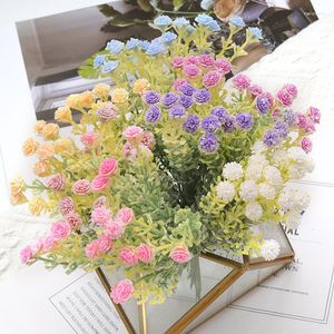 Dekoratif Çiçekler 1 Bunch/6pcs 16cm Küçük Gypsophila Buket Düğün Dekorasyonu için Yapay İplik Diy Scrapbooking Çelenk Sahte Çiçek