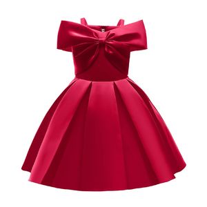 Dziewczyny Dziewczyny Księżniczka Sukienka Bow elegancka przyjęcie urodzinowe ślub formalne sukienki dla niemowląt Sning Sling Dift świąteczne prezenty