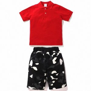 Kinderkleidung Sets Designer Hai Affen Trainingsanzug Jungen Print Kurzarm T-Shirts Shorts Kinder Mädchen Polo T-Shirts Kleinkinder Jugend T-Shirts Kleinkinder Mo o7bv #