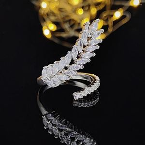 Cluster Rings 2023 Fashion Rose Gold Silver Color Marquise Ring For Girl Lovers Love Christmas Gift Jewelry Drop R5099b