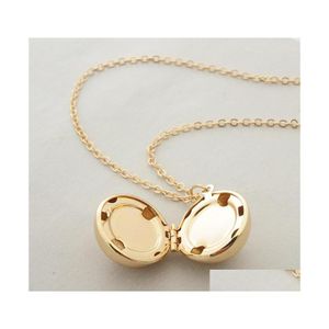 Pendant Necklaces Fashion Jewelry Cute Ball Openable Locket P O Box Necklace Sweater Drop Delivery Pendants Dhnao