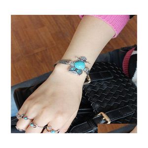 Bracelets de charme Designer vintage Retro Elephant Owl Boho J￳ias Bangles 3043 Q2 Drop Delivery Dhqrd