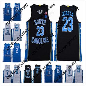 College basket bär NCAA North Carolina 23 Michael J 15 Vince Carter 2 Cole Anthony College Basketball All Stitched and Brodery Men