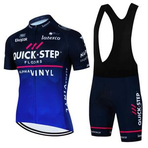 Jersey de ciclismo Jersey Jersey de ciclismo Quickstep Set Cycling Roupos de ciclismo Biciclo de manga curta Ciclismo Bike Maillot Ciclismo Hombre MTB Sport P230519