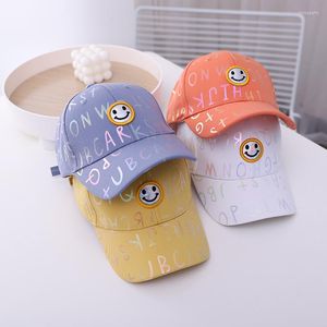 Ball Caps doit 2023 Детская бейсболка Spring Hip Hop Summer Sun Kids Hats SmileLabel Boys Girls Snapback Hat Gorras