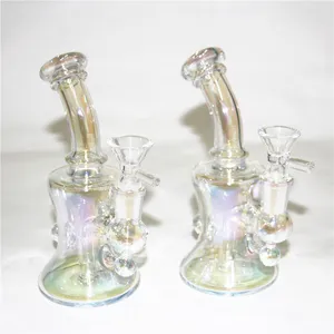 Beaker base Dab Rigs Hookahs Glass Bongs Smoke Water Pipes Dowsntem Perc Chicha Dab Rigs Bubbler With 14mm Bowl