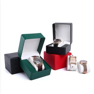 مشاهدة مربع الهدايا علبة تخزين ساعة واحدة مع وسادة Wristwatch Wristwatch مربعات هدايا المجوهرات التغليف