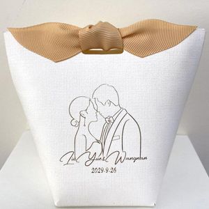 Gift Wrap 80PCS Personalized Favor Boxes Bridal Shower Wedding Favors Event Party Package Little Things Holder Customized