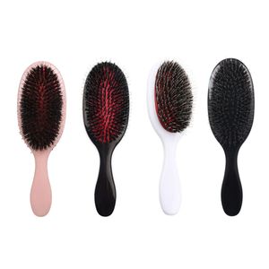 Abody Comb Hair Brush Oval Boar Bristle Nylon Hair Comb Mini Abs 핸들 반 정적 브러시 두피 헤어 브러시 살롱 스타일링 도구