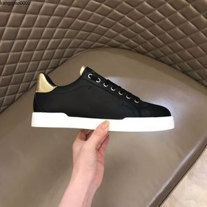 Lady Flat Casual Shoes Womens Travel Leather Lace-Up Sneaker Cowhide Fashion Letters Woman White Brown Shoe Platform Men Gym Sneakers KQ1IIP000002