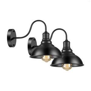 Wall Lamp Sconce Industrial Black Sconces Gooseneck Lighting Mount Fixtures