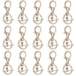 Keychains nyckel Alloychain Keyring Keychain Ring Flat Swivel Clasps Set Holder Accessories DIY HANDICRAFTS METAL Gifterskvinnorbilar