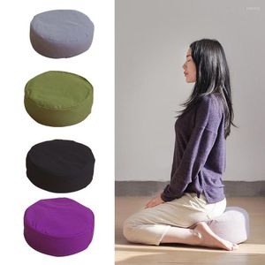 Pillow Zippered Filled Yoga Meditation Round Office Solid With Buckwheat Chair Mat Comfortable Washable Home Support