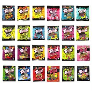 600mg Mylar Bag Gummies Packaging Resealable Zipper Pouch For Candy Dry Herb Flower