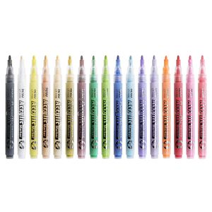 24 Colors Acrylic Paint Markers Pens Advertising Art Drawing Card Pen for Canvas Stone Glass Ceramic Surfaces