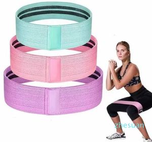 Non-slip Fitness Yoga belt Home Gym Fitness Band Resistance Bands Hip Workout Exercise for Legs Thigh Glute BuSquat Bands