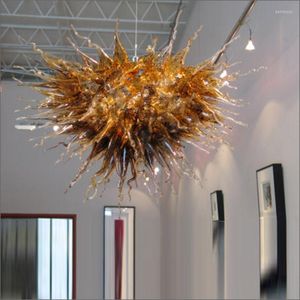 Chandeliers Tiffany European Dale Chihuly Style Hand Blown Murano Glass Lighting