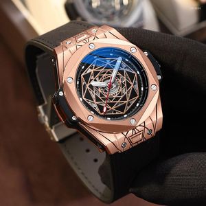 Wristwatches CHENXI Mechanical Watches Men Fashion Creative Dial Luminous Hands Automatic Relogio Masculino