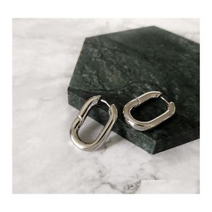 Hoop Huggie Fashion Square серьги Sier Gold Designer Серьга для женщин ювелирные аксессуары подарки доставка OTX57