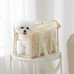 Dog Car Seat Covers Cat Carrier Bag Pet Sling Backpack For Small Breeds Shoulde Dogs Handbag Transparent Puppy Carry