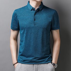 Мужские футболки Browon Brand Brand Fashion Polo рубашка с твердым цветом летняя одежда с коротким рукавами