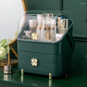 Storage Boxes Fashion Acrylic Cosmetic Box Transparent Makeup Jewelry Drawer Home Case Multifunctional Travel Beauty Organizer