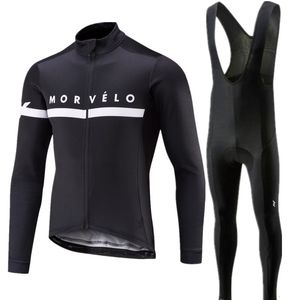 Jersey de ciclismo Conjunto Pro Set Morvelo Manga Longa Roupas de Mountain Bike Roupas de bicicleta MTB respiráveis ​​Use terno para mans 221201