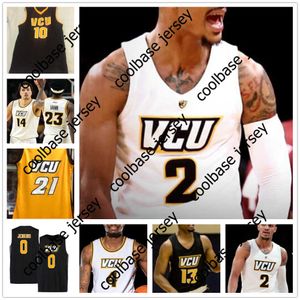 カレッジバスケットボールはバスケットボールVCU 23 ISSAC VANN 11 KESHAWN CURRY 4 Corey Douglas Santos-Silva 2 Marcus Evans Colleges Stitched Jersey